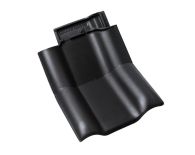 Braas Rubin 13V Knick-Doppelwulstziegel (8214819) Seidenmatt Tiefschwarz