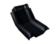 Braas Rubin 13V Knick-Ortgangziegel links (8214447) Hochglanz Brillantschwarz