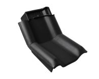 Braas Rubin 13V Knick-Ortgangziegel links (7914457) Matt Graphitgrau