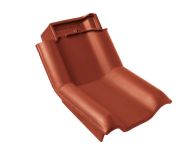 Braas Rubin 13V Knick-Ortgangziegel links (8214416) Seidenmatt Herbstrot