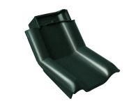 Braas Rubin 13V Knick-Ortgangziegel links (8214410) Hochglanz Tanne