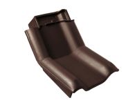 Braas Rubin 13V Knick-Ortgangziegel links (8214446) Seidenmatt Teak