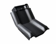 Braas Rubin 13V Knick-Ortgangziegel links (8214419) Seidenmatt Tiefschwarz