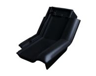 Braas Rubin 13V Knick-Ortgangziegel rechts (8214347) Hochglanz Brillantschwarz