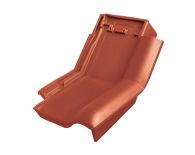 Braas Rubin 13V Knick-Ortgangziegel rechts (8214316) Seidenmatt Herbstrot