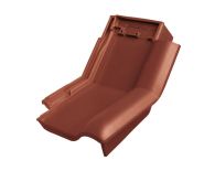 Braas Rubin 13V Knick-Ortgangziegel rechts (8214306) Seidenmatt Kastanie