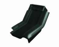 Braas Rubin 13V Knick-Ortgangziegel rechts (8214310) Hochglanz Tanne