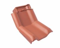 Braas Rubin 13V Knick-Ortgangziegel links (8214400) Matt Naturrot