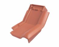 Braas Rubin 13V Knick-Ortgangziegel rechts (8214300) Matt Naturrot