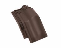 Braas Rubin 13V Halber Mansardziegel (8214731) Matt Dunkelbraun