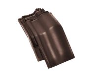 Braas Rubin 13V Halber Mansardziegel (8214746) Seidenmatt Teak