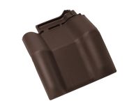 Braas Rubin 13V Mansard-Doppelwulstziegel (8214931) Matt Dunkelbraun