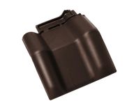 Braas Rubin 13V Mansard-Doppelwulstziegel (8214946) Seidenmatt Teak