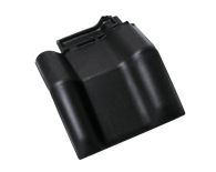 Braas Rubin 13V Mansard-Doppelwulstziegel (8214919) Seidenmatt Tiefschwarz