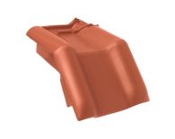 Braas Rubin 13V Mansard-Ortgangziegel links (8214203) Matt Kupferrot