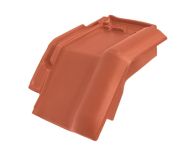 Braas Rubin 13V Mansard-Ortgangziegel rechts (8214103) Matt Kupferrot