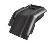 Braas Rubin 13V Mansard-Ortgangziegel rechts (8214149) Seidenmatt Royalgrau