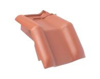 Braas Rubin 13V Mansard-Ortgangziegel links (8214200) Matt Naturrot