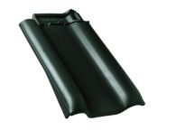 Braas Rubin 13V Ortgangziegel links (8210110) Hochglanz Tanne