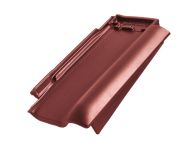 Braas Rubin 13V Ortgangziegel rechts (8210011) Seidenmatt Rotbuche