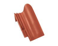 Braas Rubin 13V Halber Pultziegel (8212716) Seidenmatt Herbstrot