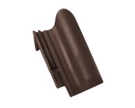 Braas Rubin 13V Halber Pultziegel (8212746) Seidenmatt Teak