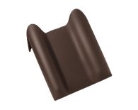 Braas Rubin 13V Pult-Doppelwulstziegel (8212631) Matt Dunkelbraun