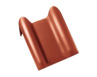 Braas Rubin 13V Pult-Doppelwulstziegel (8212616) Seidenmatt Herbstrot