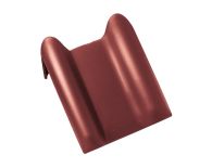 Braas Rubin 13V Pult-Doppelwulstziegel (8212611) Seidenmatt Rotbuche