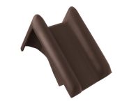 Braas Rubin 13V Pultortgangziegel links (8212531) Matt Dunkelbraun