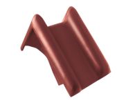 Braas Rubin 13V Pultortgangziegel links (8212511) Seidenmatt Rotbuche