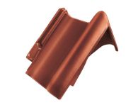 Braas Rubin 13V Pultortgangziegel rechts (8212406) Seidenmatt Kastanie