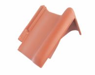 Braas Rubin 13V Pultortgangziegel rechts (8212400) Matt Naturrot