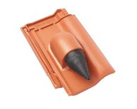 Braas Rubin 13V Ton-Solar-/Kabeldurchgang (8229300) Matt Naturrot