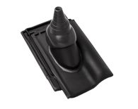 Braas Rubin 13V Ton-Antennenziegel (8229121) Matt Anthrazit