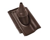 Braas Rubin 13V Ton-Antennenziegel (8229131) Matt Dunkelbraun