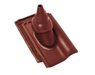 Braas Rubin 13V Ton-Antennenziegel (8229106) Seidenmatt Kastanie