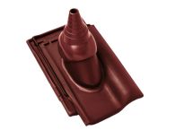 Braas Rubin 13V Ton-Antennenziegel (8229111) Seidenmatt Rotbuche