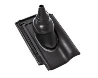 Braas Rubin 13V Ton-Antennenziegel (8229149) Seidenmatt Royalgrau