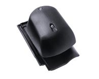 Braas Rubin 13V DuroVent Premium Lüfter DN 150 (8228147) Hochglanz MN-brillantschwarz