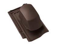 Braas Rubin 13V Ton-Sanilüfter (8229031) Matt Dunkelbraun