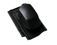 Braas Rubin 13V Ton-Sanilüfter (8229019) Seidenmatt Tiefschwarz