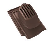 Braas Rubin 13V Ton-Sanilüfter (8228646) Seidenmatt Teak