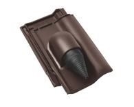 Braas Rubin 13V Ton-Solar-/Kabeldurchgang (8229331) Matt Dunkelbraun