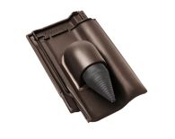 Braas Rubin 13V Ton-Solar-/Kabeldurchgang (8229346) Seidenmatt Teak