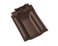 Braas Rubin 13V Firstanschluss-Doppelwulst (8209331) Matt Dunkelbraun