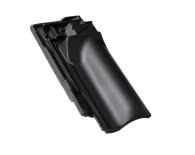 Braas Rubin 13V Firstanschlussziegel halb (7909457) Matt Graphitgrau