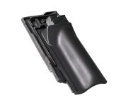 Braas Rubin 13V Firstanschlussziegel halb (8209449) Seidenmatt Royalgrau