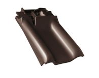 Braas Rubin 13V Firstanschluss-Ortgang links (8209246) Seidenmatt Teak