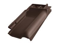 Braas Rubin 13V Firstanschluss-Ortgang rechts (8209131) Matt Dunkelbraun